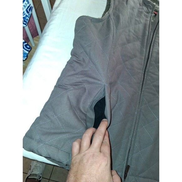 Wolverine Women's Belmont Sherpa Lined Quilted PEWTER Vest Large - Picture 7 of 10